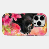 Elegant Blooming Floral Wild Black Panther Case-Mate iPhoneケース (裏面 (横))