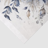 Elegant Blossoms in Blue & White Decoupage 薄葉紙 (詳細)