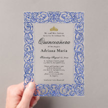 Elegant Blue 15th Birthday Quinceanera