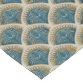 Elegant Blue and Gold Art Deco Fan Pattern Tablecl テーブルクロス (アングル)