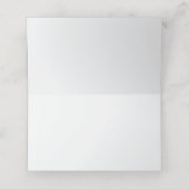 Elegant Blue and Silver Christmas Entertaining プレイスカード (内部開封)