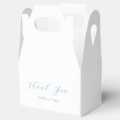 Elegant Blue and White Coastal Chic Wedding フェイバーボックス (オープン)