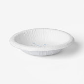 Elegant Blue and White Coastal Chic Wedding ペーパーボウル (傾斜あり)