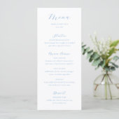 Elegant Blue and White Coastal Chic Wedding メニュー (スタンド正面)