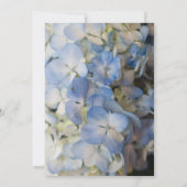 Elegant Blue and white Floral Wedding Invitation 招待状 (裏面)