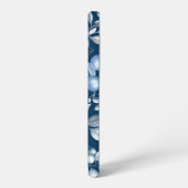 Elegant Blue Botanical Floral Pattern Samsung Galaxyケース (左側面)