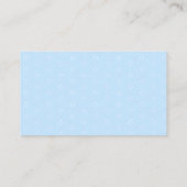 Elegant Blue Bow Books For Baby Baby Shower エンクロージャーカード (裏面)
