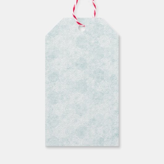 Elegant Blue Bow Engagement Party Invitation ギフトタグ (裏面)