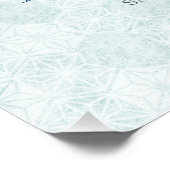 Elegant Blue Bow Engagement Party Invitation ポスター (コーナー)