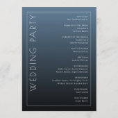 Elegant Blue Ceremony Program プログラム (裏面)