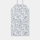 Elegant Blue Chinoiserie Wedding ギフトタグ (裏面)