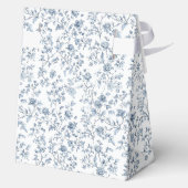 Elegant Blue Chinoiserie Wedding フェイバーボックス (裏面)