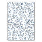 Elegant Blue Chinoiserie Wedding Table Number テーブルナンバー (裏面)