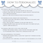 Elegant Blue Coquette Sweetest Mother’s Day Photo ジグソーパズル