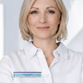 Elegant blue custom name デスクネームプレート