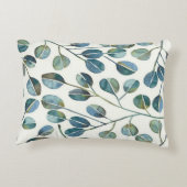 Elegant Blue Eucalyptus アクセントクッション (裏面)