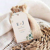 Elegant Blue Eucalyptus ギフトタグ