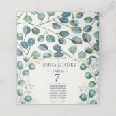 Elegant Blue Eucalyptus  プレイスカード (外部開封)