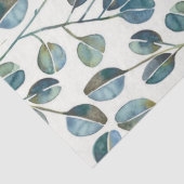 Elegant Blue Eucalyptus Watercolor 薄葉紙 (詳細)