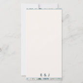 Elegant Blue Eucalyptus Watercolor Botanical (裏面)