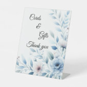 Elegant Blue Floral Cards & Gifts  台座サイン (正面)