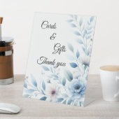 Elegant Blue Floral Cards & Gifts  台座サイン (インサイチュ)