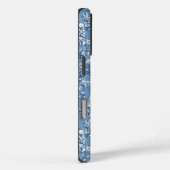 Elegant blue floral chinoiserie monogram Case-Mate iPhoneケース (裏面 / 右)