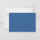 Elegant Blue Floral Personal Stationery Note Card ノートカード (裏面)