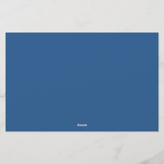 Elegant Blue Floral Personal Stationery Note Card 便箋 (裏面)
