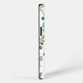 Elegant Blue Floral & Ribbon iPhone 13 Case – Aest iPhoneケース (右側面)