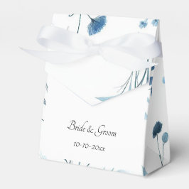 Elegant Blue Floral Wedding フェイバーボックス