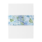 Elegant Blue Floral Wedding  招待状ベリーバンド (裏面例)