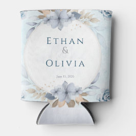 Elegant Blue Floral Wedding Decorative Plate | Per 缶クーラー