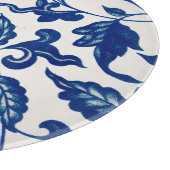 Elegant Blue French Country Chinoiserie Glass カッティングボード (角)