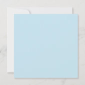 Elegant Blue Gingham Baby Nursery Note Card ノートカード (裏面)