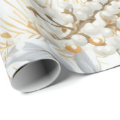 Elegant Blue & Gold Christmas Paper ラッピングペーパー (ロールコーナー)