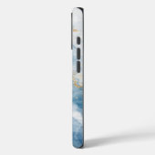 Elegant Blue Gold Glitter Abstract Flow            Case-Mate iPhoneケース (裏面 / 左)