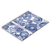 Elegant Blue Gradient Client ノートブック (左側)