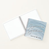 Elegant Blue Graduation Guest Book ノートブック (内部)