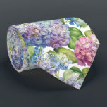 Elegant Blue Hydrangea Floral Pattern Wedding ネクタイ<br><div class="desc">This elegant floral neck tie for weddings and other special occasions features blue and pink hydrangea blossoms. Perfect for the groom and groomsmen for your wedding party. Wear as a classic neck tie for men, as a belt for women or for use in craft projects. Designed by world renowned artist...</div>