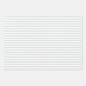 Elegant Blue Hydrangea Pattern Gray Stripe  ラッピングペーパーシート (正面3)