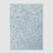 Elegant Blue Hydrangea Vellum Overlay Invitations ベラム紙招待状 (正面)