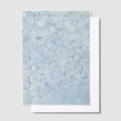 Elegant Blue Hydrangea Vellum Overlay Invitations ベラム紙招待状 (オフセット)