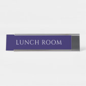Elegant Blue Lunch Room Name Plate デスクネームプレート (正面)