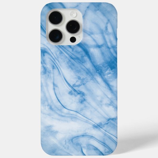 Elegant Blue Marble Case-Mate iPhoneケース (裏面)