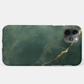 Elegant blue marble stone iPhone / iPad case Case-Mate iPhoneケース (裏面(横))