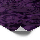 Elegant Blue Masquerade Mask ポスター (角)