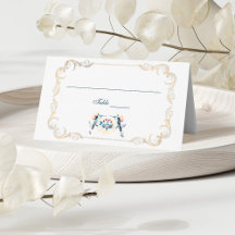 Elegant Blue Mexican Baroque Hummingbird Wedding