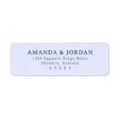 Elegant Blue Minimalist ラベル (正面)