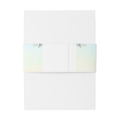 Elegant Blue Peacock Floral Wedding 招待状ベリーバンド (裏面例)